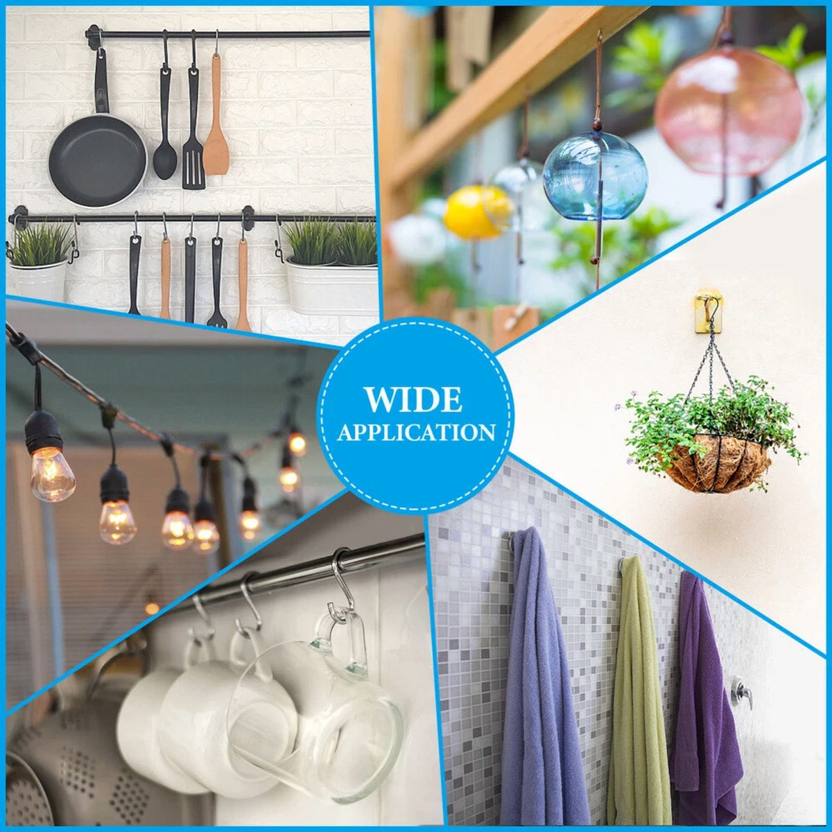 100 Pcs Screw Hook Hanging Ceiling Hooks Screw Hooks Cup Hooks Screw